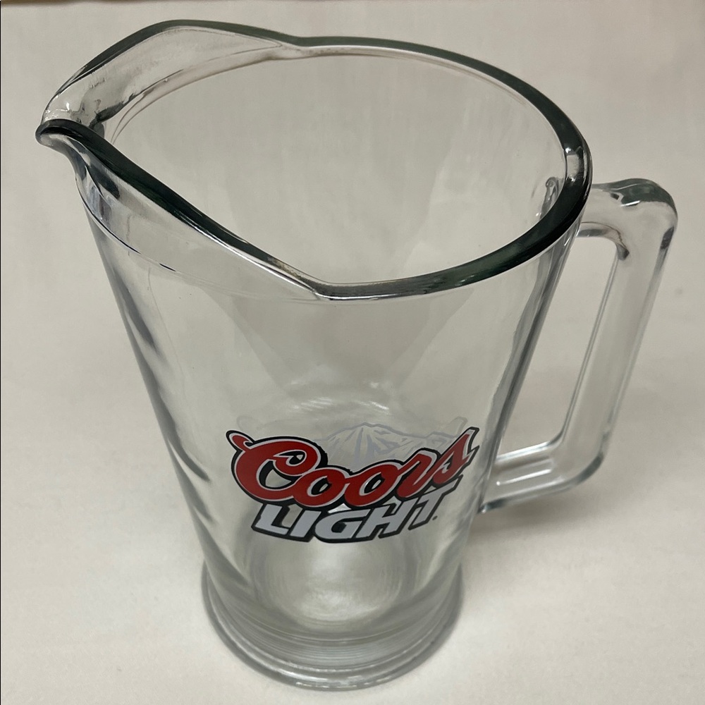 Coors Light Clear Glass Pitcher